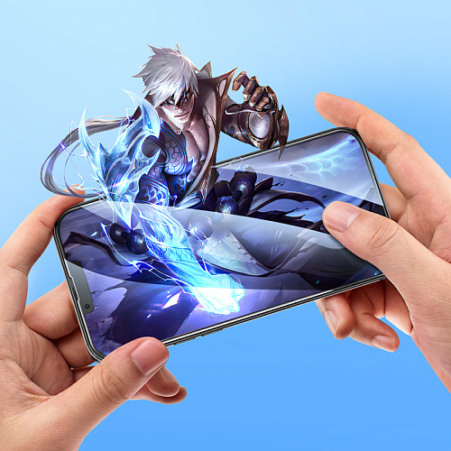 Защитное стекло на iPhone 13 Pro Max (6.7)/14 Plus, G16, HOCO, Guardian shield serie, черное