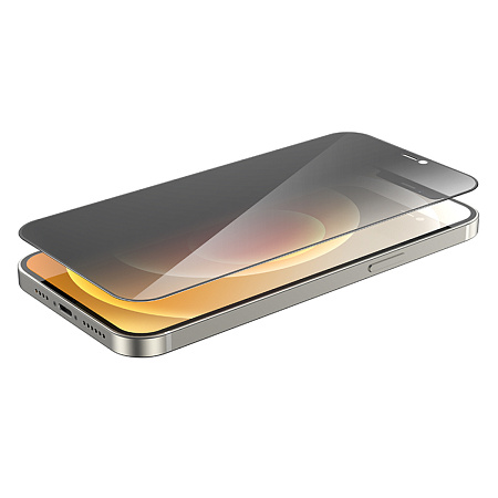 Защитное стекло на iPhone 12 (6.1)/12 Pro (6.1) G11, HOCO, Full screen HD privacy protection tempered glass, черное