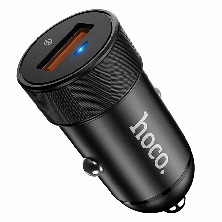 Автомобильное зарядное устройство, 1 USB 18W, QC3.0 (Z32A), HOCO, черный