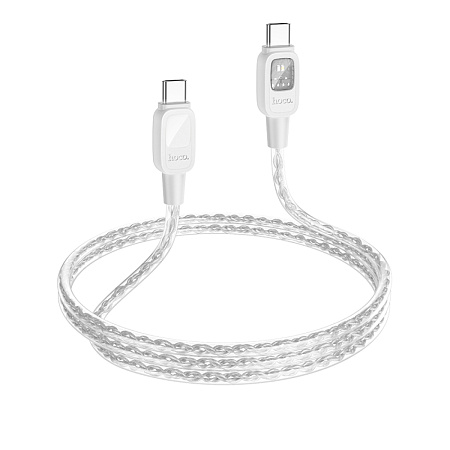 Кабель Type-C на Type-C, HOCO, U124, 1.2м, 60W, серый