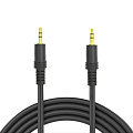 AUX Audio кабель 3,5 мм папа- 3,5 мм папа, 5 метров, цвет черный