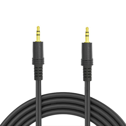 AUX Audio кабель 3,5 мм папа- 3,5 мм папа, 5 метров, цвет черный