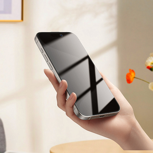 Защитное стекло для iPhone 15 Pro Max, A38, HOCO, 360-degree Privacy, черное