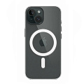 Чехол силиконовый для iPhone 15 (6.1), Магнитный (MagSafe), X-CASE, прозрачный