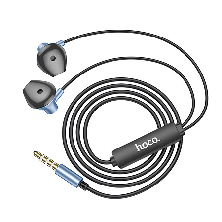 Проводные наушники M75 Belle Universal earphones, HOCO, синие