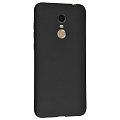 Чехол силиконовый для Xiaomi Redmi 5 Plus, с микрофиброй внутри, с защитой камеры, X-CASE, черный
