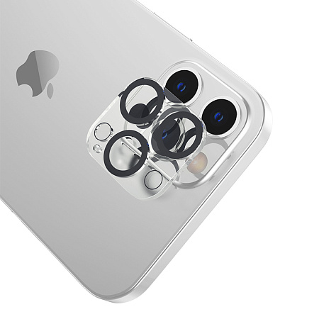 Защитное стекло на iPhone 12 Pro (6.1) G13, HOCO, на заднюю камеру, черное