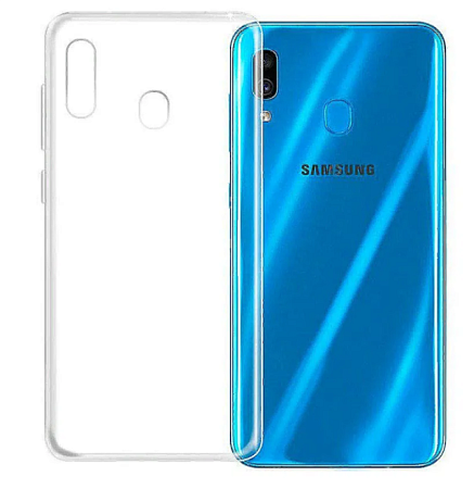 Чехол силиконовый для Samsung Galaxy A20/А30/M10S, X-CASE, прозрачный