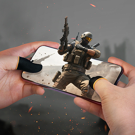 Напальчники для игры на телефоне, GA20, HOCO, вес: 0,7 г, черный