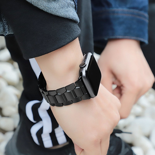 Защитное стекло на Apple Watch, HOCO, 38mm, 3D, черное