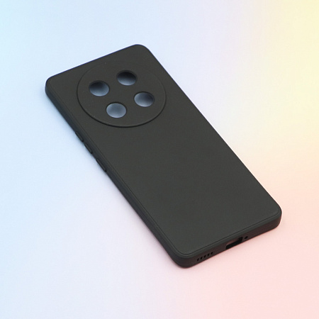 Чехол силиконовый для Honor X9C, с микрофиброй внутри, с защитой камеры, X-CASE, черный