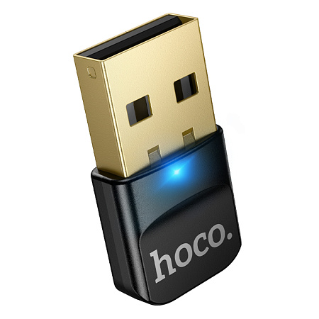 USB Bluetooth адаптер (BT 6.0), UA100, HOCO, черный