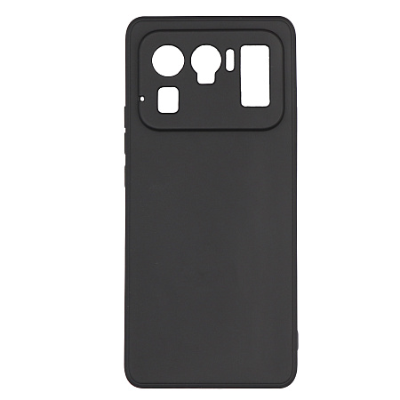Чехол силиконовый для Xiaomi Mi 11 lite (5G), с микрофиброй внутри, с защитой камеры, X-CASE, черный