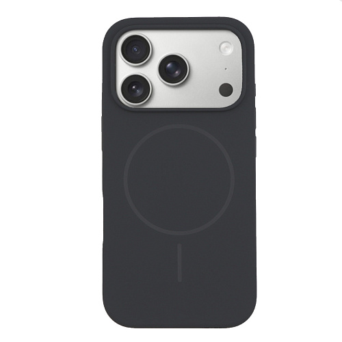 Чехол-накладка для iPhone 17 Pro Max, Silicon Case, магнитный (MagSafe), без лого, X-CASE, угольно-серый