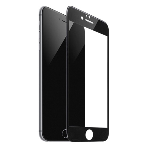 Защитное стекло на iPhone 6/6S(SP9), HOCO, закруглённое, черное