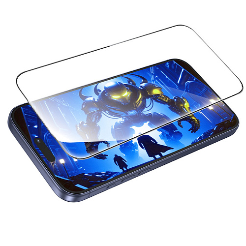 Защитное стекло для iPhone 17 Pro, A777, HOCO, HD, рамка черная