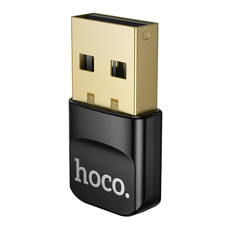 USB Bluetooth адаптер (BT 6.0), UA100, HOCO, черный