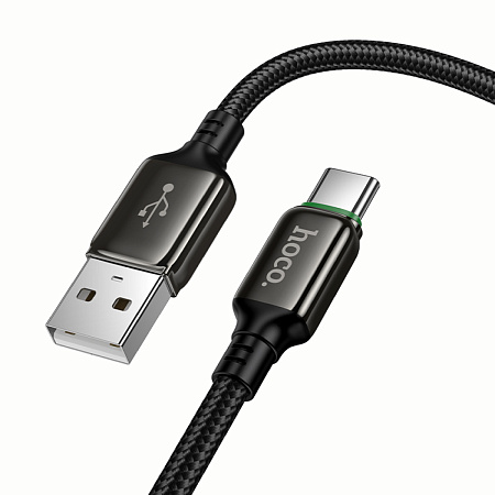 USB Кабель Type-C, HOCO, X127, 1м, оплетка, черный