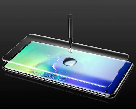 Защитное стекло на Samsung Galaxy Note 10, ультрафиолет, прозрачное, X-CASE