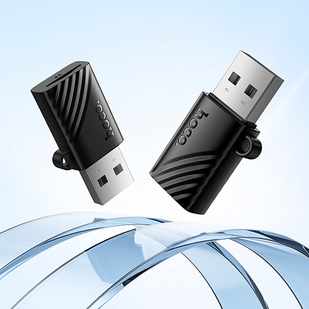 Картридер USB, HB53, HOCO, поддержка microSD карт, цвет черный