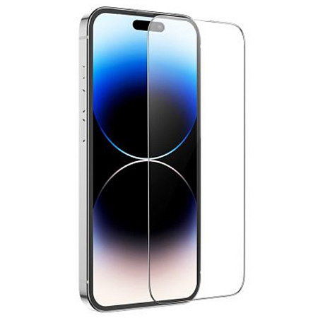 Защитное стекло для iPhone 15 Pro, G16, HOCO, Guardian shield series full-screen 5D large arc tempered glass, черное