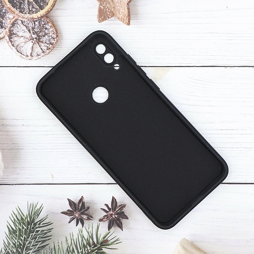Чехол силиконовый для Xiaomi Redmi Note 7/Note 7 Pro, с микрофиброй внутри, с защитой камеры, X-CASE, черный