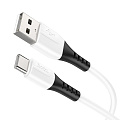 USB Кабель Type-C, HOCO, X82, силиконовый, 1м, белый