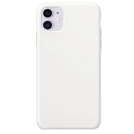 Чехол - накладка для iPhone 11, Silicon Case, без лого, белый