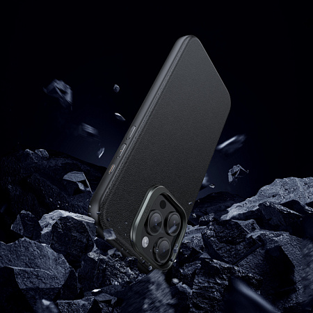 Чехол для iPhone 15 Pro Max, TPU+PU, Магнитный (MagSafe), AS8, HOCO, черный