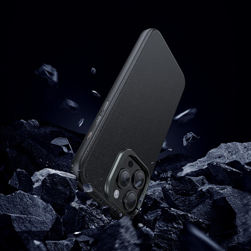 Чехол для iPhone 15 Pro Max, TPU+PU, Магнитный (MagSafe), AS8, HOCO, черный