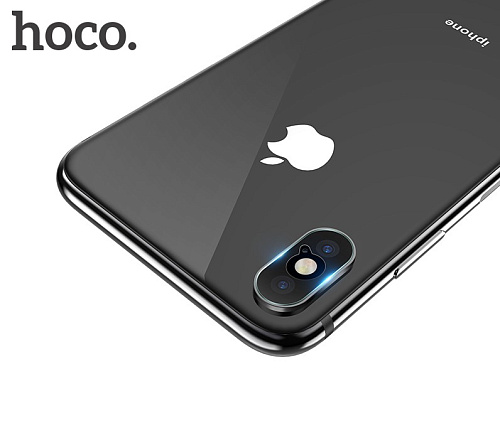 Защитное стекло на iPhone X/Xs/Xs Max (V11) 2в1, HOCO, на заднюю камеру