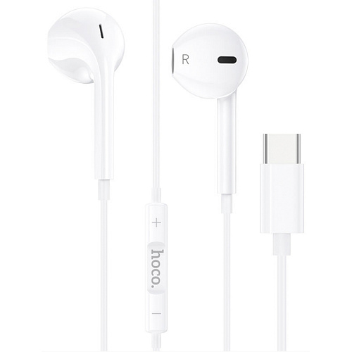 Проводные наушники M80 Type-C  Original series earphones, HOCO, белые