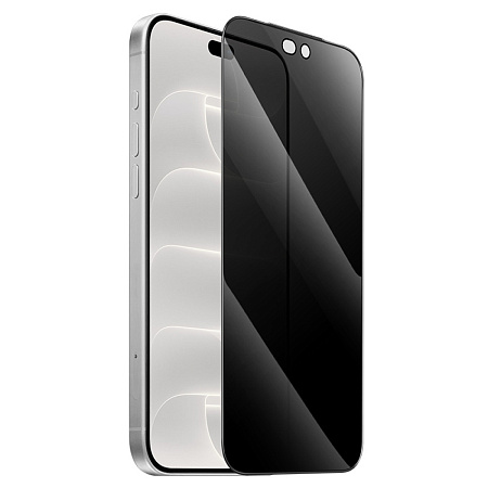Защитное стекло для iPhone 18 Pro Max, G15, HOCO, anti-spy tempered glass, черное