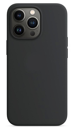 Чехол - накладка для iPhone 13 Pro Max, Silicon Case, без лого, черный