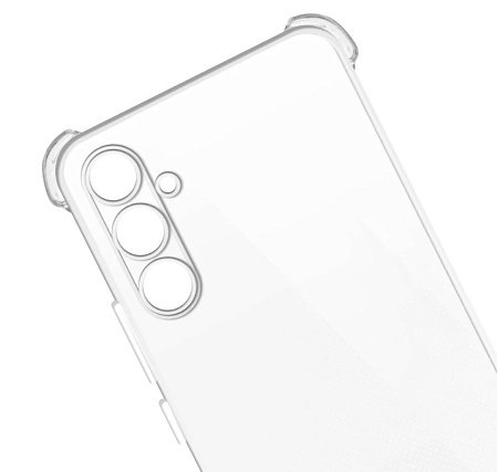 Чехол силиконовый для Samsung Galaxy A14 (4G/5G), усиленные края, с защитой камеры, X-CASE, прозрачный