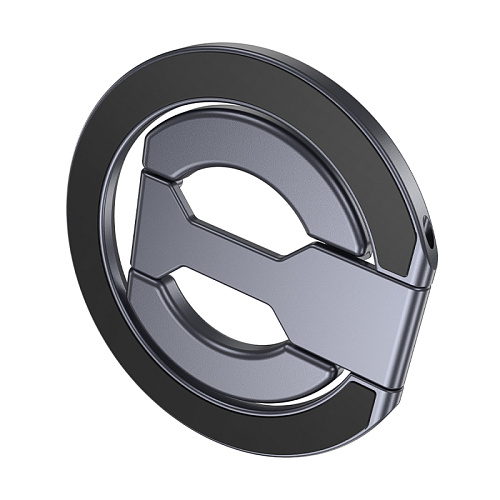 Кольцо двойное на палец магнитное (Magsafe), GH9, Hoco, металлический серый