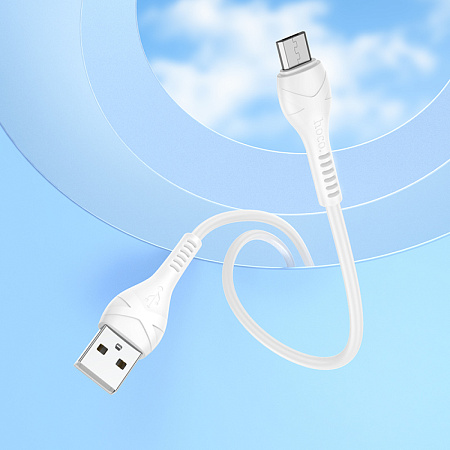 USB Кабель Micro, HOCO, X37, 0.25м, белый
