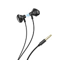 Проводные наушники M75 Belle Universal earphones, HOCO, черные