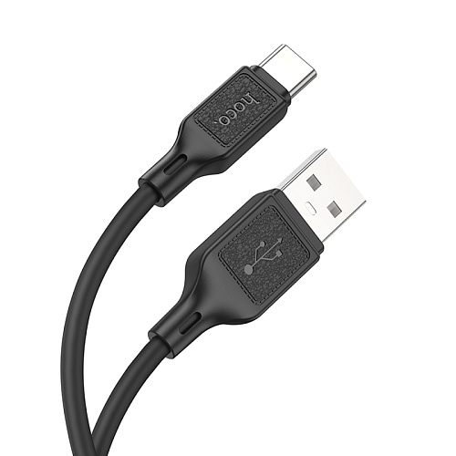 USB Кабель Type-C, HOCO, X90, 1м, силиконовый, черный