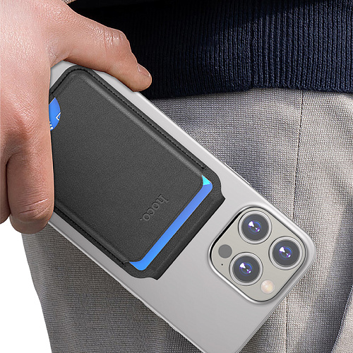 Чехол для карт (MagSafe), GT3, HOCO, черный