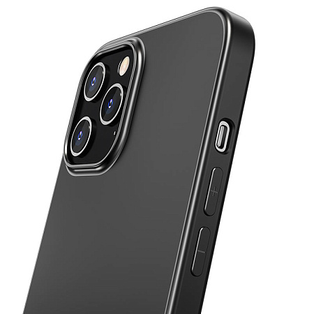 Чехол силиконовый для IPhone 12 Pro Max (6.7), Fascination series TPU, черный, Скидка