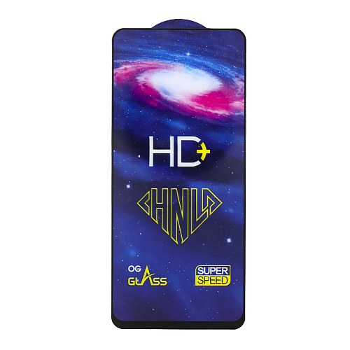 Защитное стекло на Oppo Reno 13F (4G/5G), HD, прозрачное с черной рамкой, X-CASE