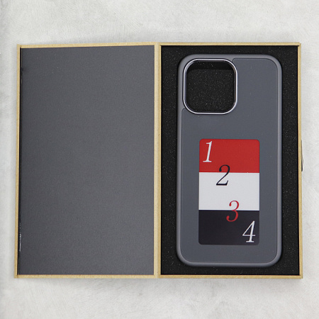 Чехол-накладка для iPhone 15 Pro Max, с экраном, без лого, X-CASE, черный