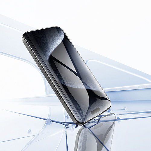 Защитное стекло для iPhone 16 Pro/17, A34, HOCO, 9D large arc dustproof glass, черное