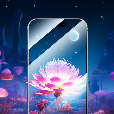 Защитное стекло для iPhone 16 Pro, A34 Slim, HOCO, Full screen HD tempered glass 0.2mm, черное