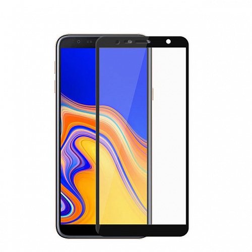 Защитное стекло на Samsung J610F, Galaxy J6 Plus/J4 Plus, 9D, черный, X-CASE