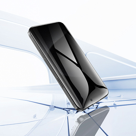 Защитное стекло для iPhone 15 Pro Max, A777 Plus, HOCO, антишпионское, черное