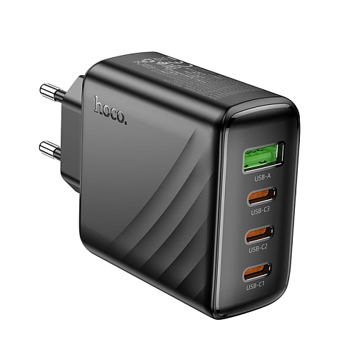 Сетевое зарядное устройство, 1 USB 3.0 QC+3 PD 67W (CS27A), HOCO, черный