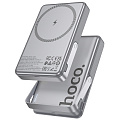 Универсальный Доп. Аккумулятор 10000mAh, Q36A, HOCO, 1 PD 20W, беспроводная зарядка (MagSafe), с подставкой, серый