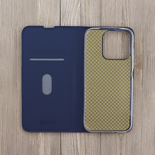 Чехол-книжка для Huawei Honor X8B, X-CASE, боковой, синий